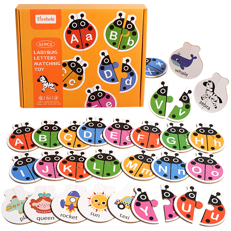 Kids Education Card - Montessori Matching Letters Fine Motor Toy
