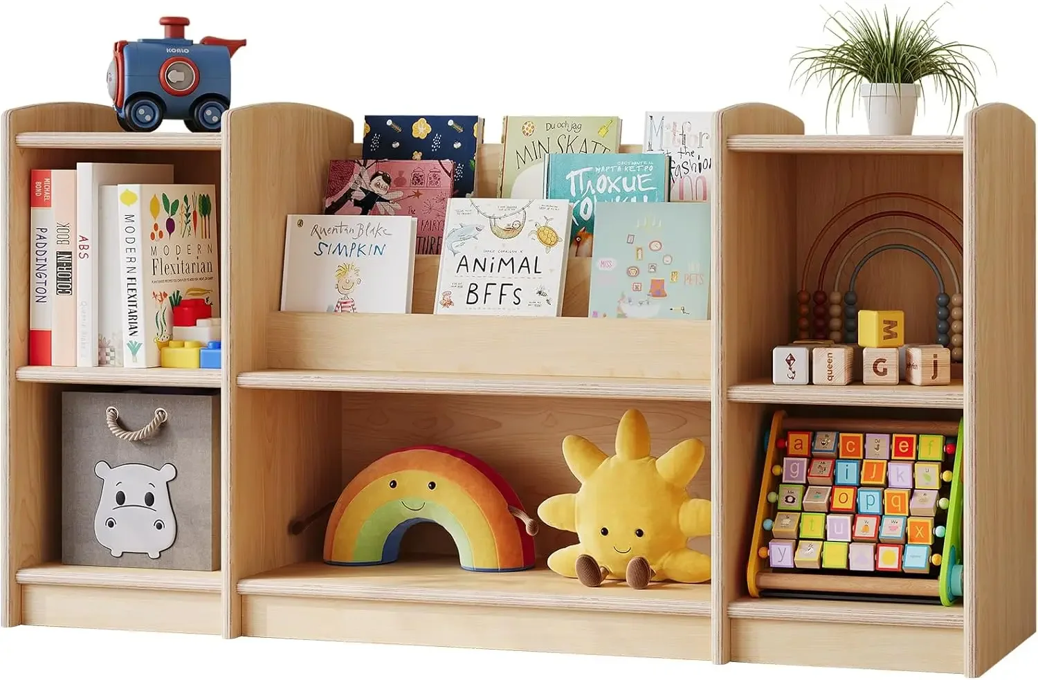 Montessori Shelf Toy - Montessori Shelf Bookshelf Toy Storage Organizer
