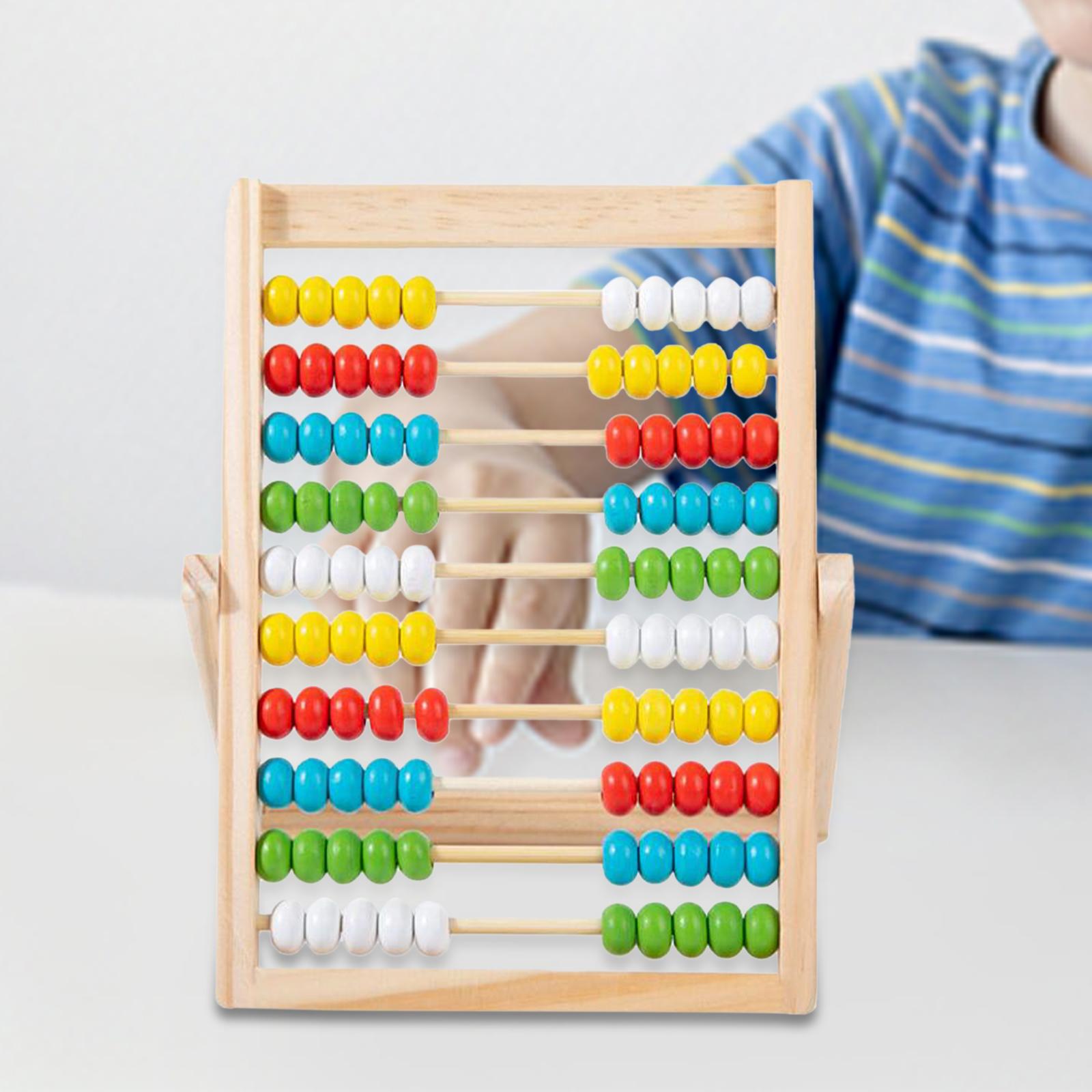 Abacus Counting Bead - Wooden Abacus Educational Counting Frames Toy