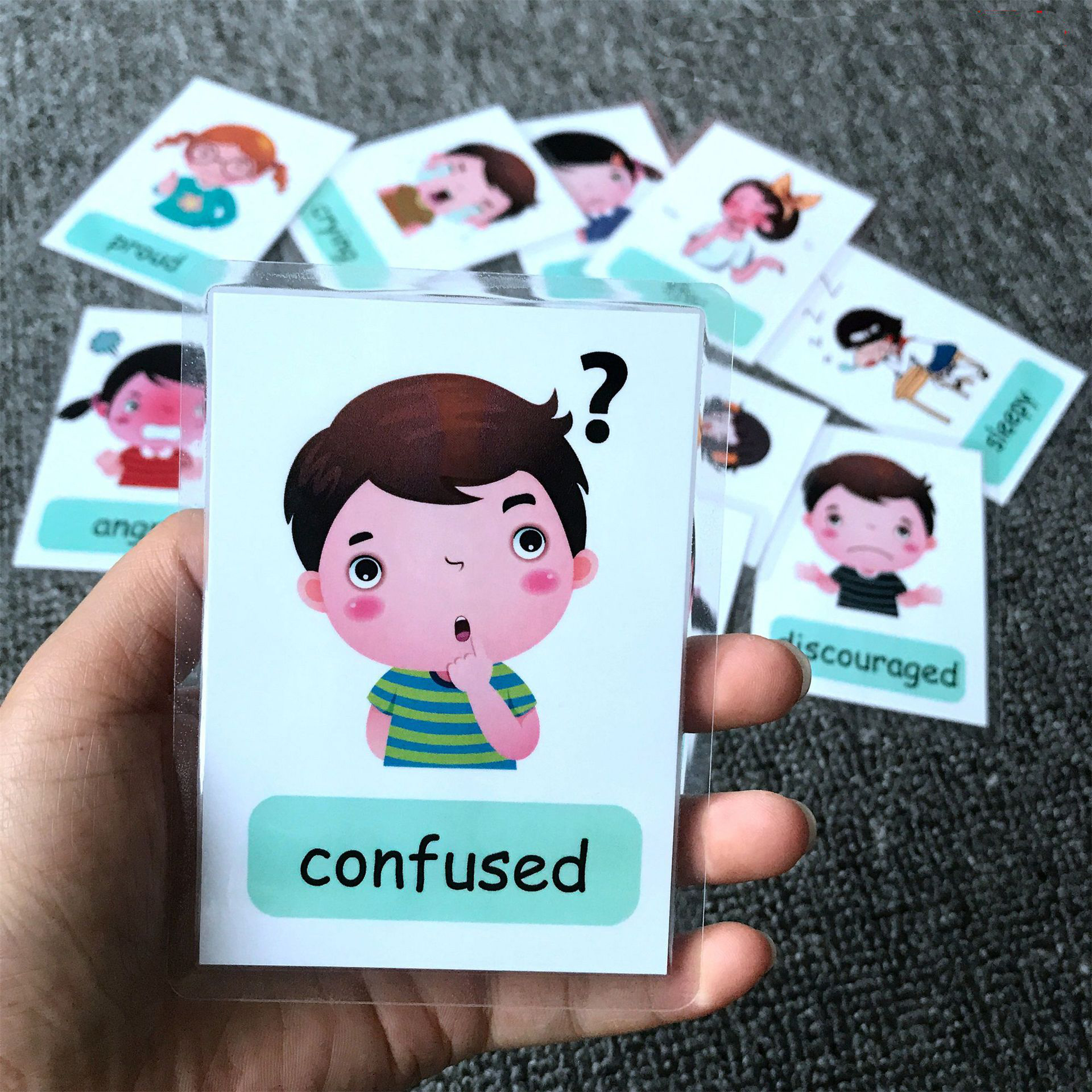 Kids Education Card - Montessori Kids English Words Learning Flashcards