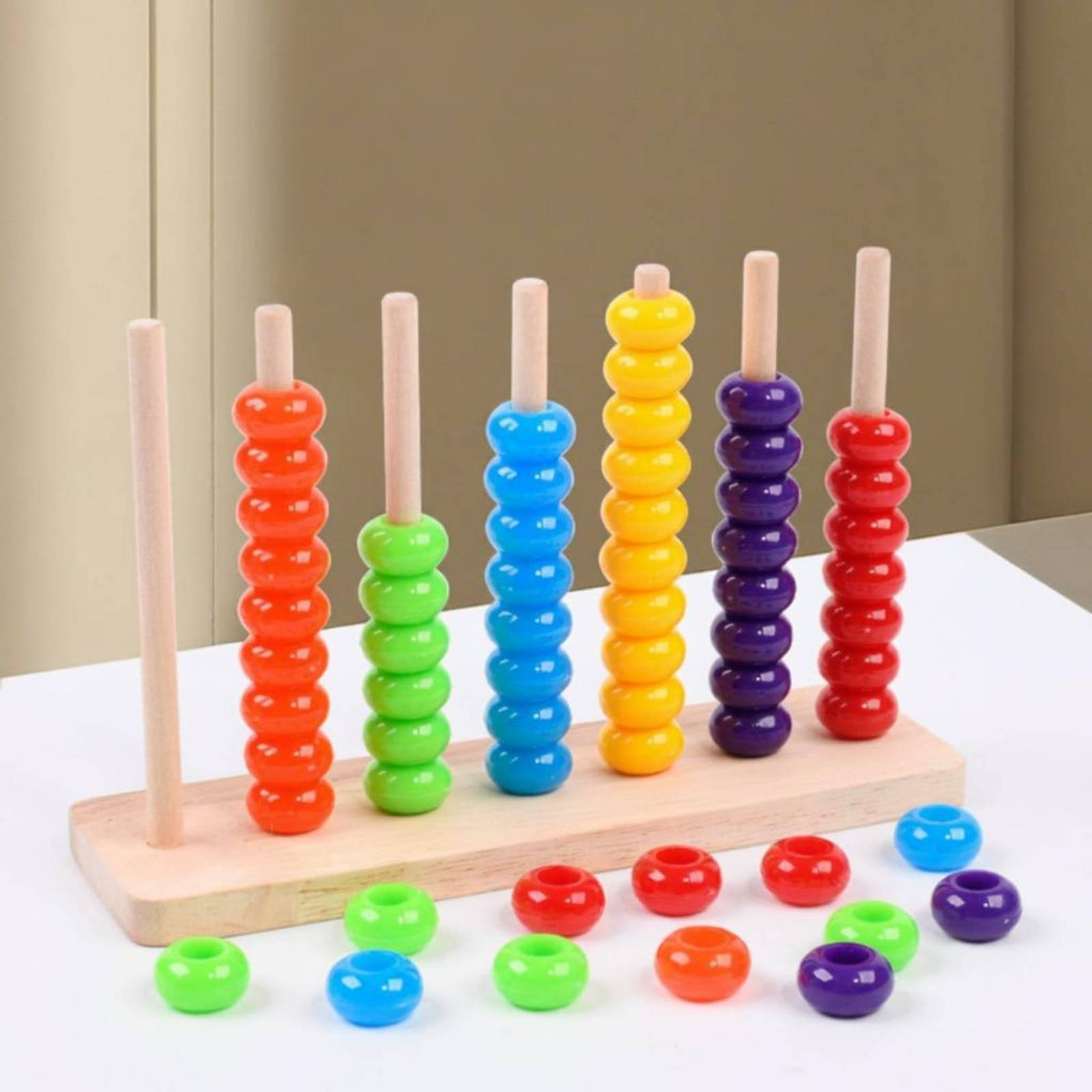 Abacus Counting Bead - Color Sorting Abacus Early Learning Bead
