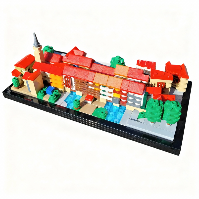 743pcs MOC Krämerbrücke Erfurt - Kids Education In Germany 评论和价格
