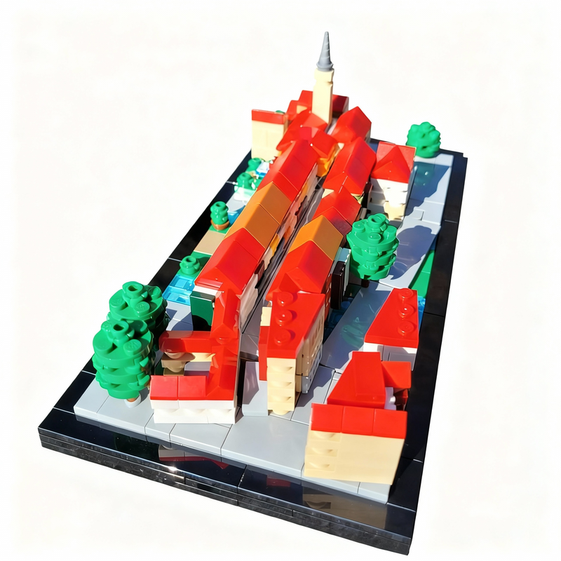 743pcs MOC Krämerbrücke Erfurt - Kids Education In Germany 评论和价格