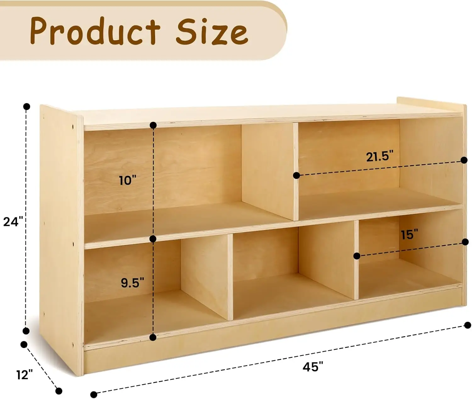 wingyz Wooden Storage Cabinet, - Montessori Shelf Toy 评论和价格