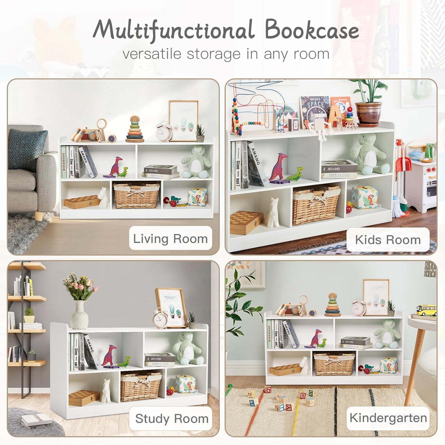 Wooden Toy Storage Organizer M - Montessori Shelf Toy 评论和价格
