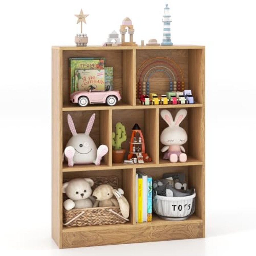 Bookshelf for Wooden Toy Stora - Montessori Shelf Toy 评论和价格