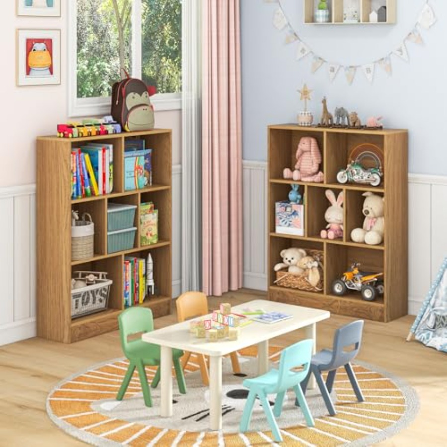 Bookshelf for Wooden Toy Stora - Montessori Shelf Toy 评论和价格