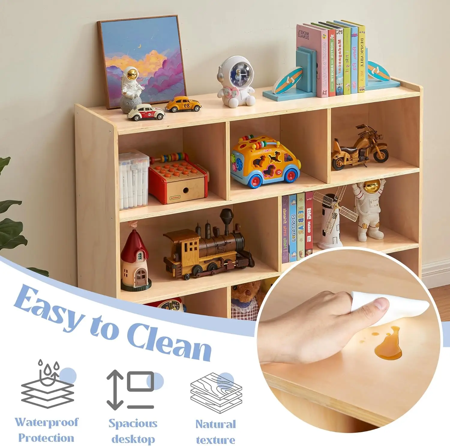 Montessori Shelf 8-Section Woo - Montessori Shelf Toy 评论和价格