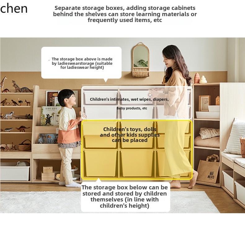 HT Children's Storage Cabinet  - Montessori Shelf Toy 评论和价格