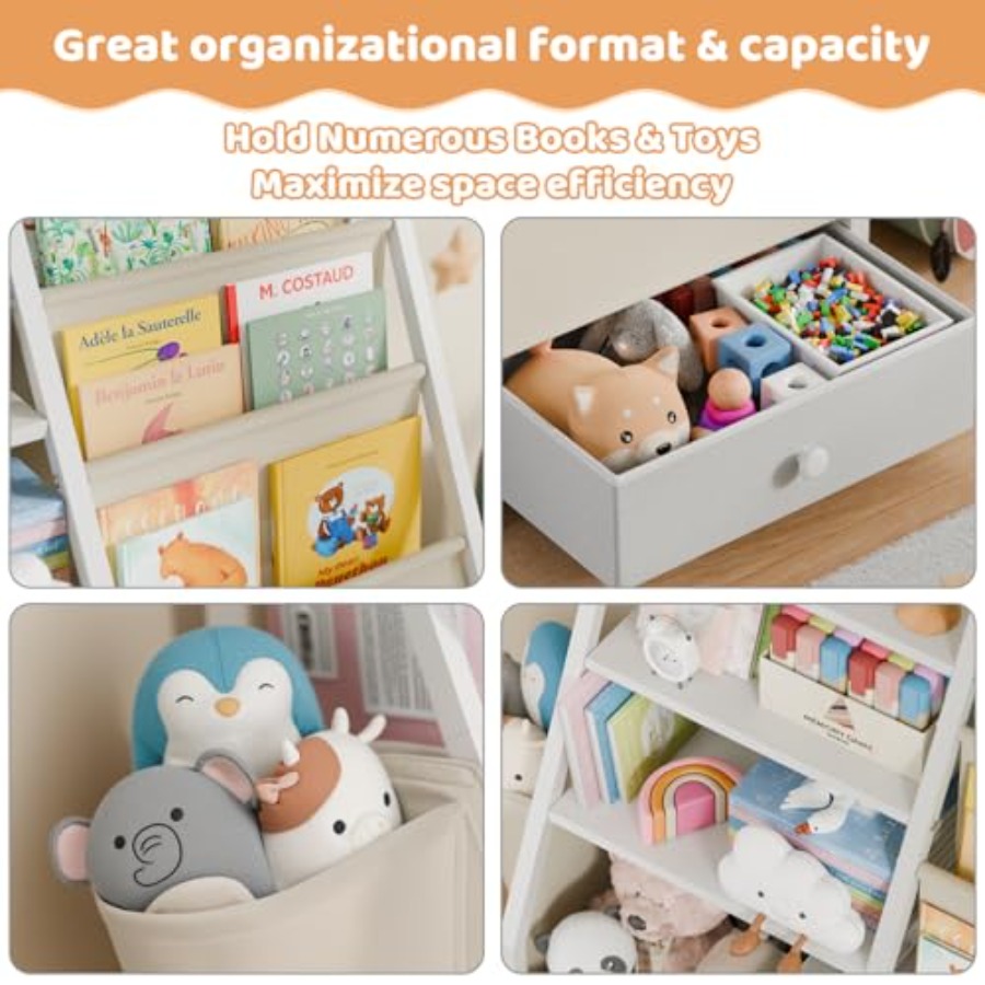 Bookshelf and Toy Storage - Bo - Montessori Shelf Toy 评论和价格