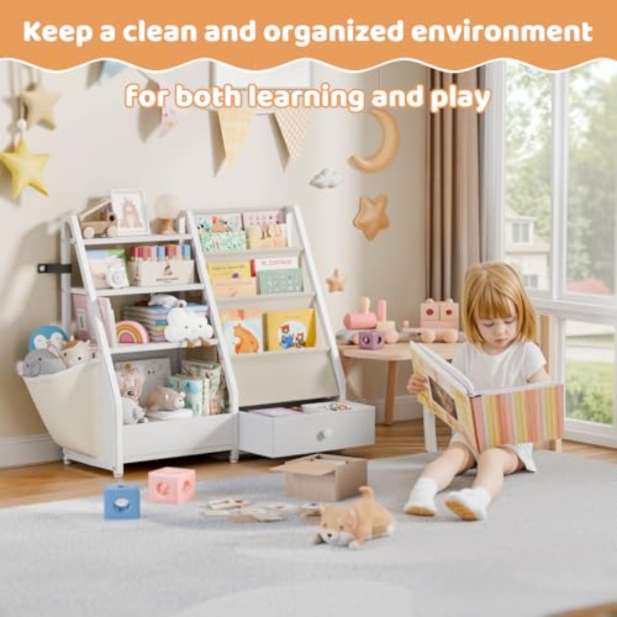 Bookshelf and Toy Storage - Bo - Montessori Shelf Toy 评论和价格