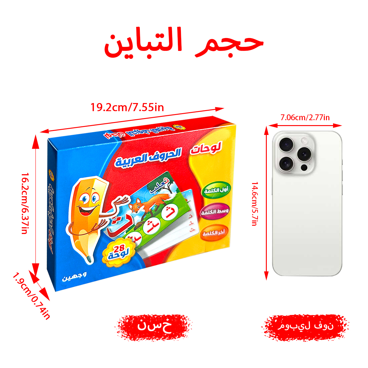 28Pcs Double Sided Arabic Alph - Kids Education Card 评论和价格