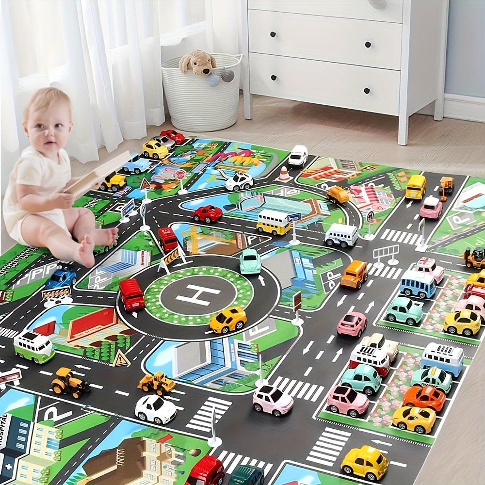 1pc, City Traffic Play Mat, La - Free Educational Games For Kids 评论和价格