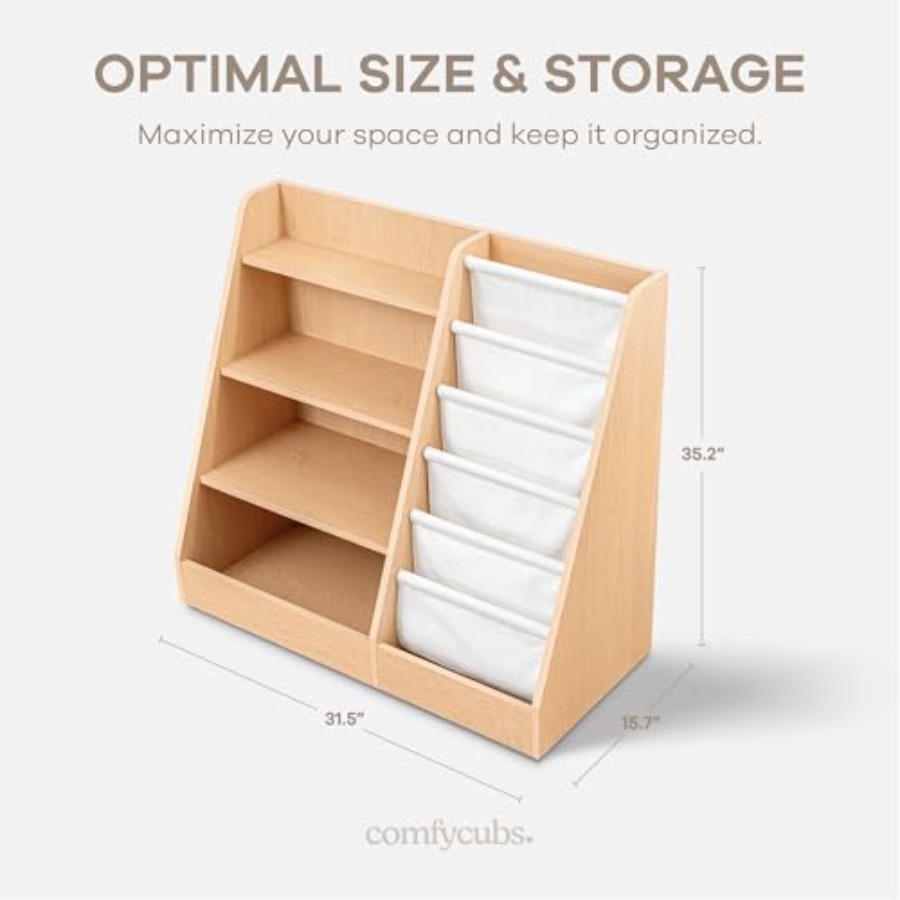 Bookshelf 35.2 x 15.7 x 31.5 I - Montessori Shelf Toy 评论和价格