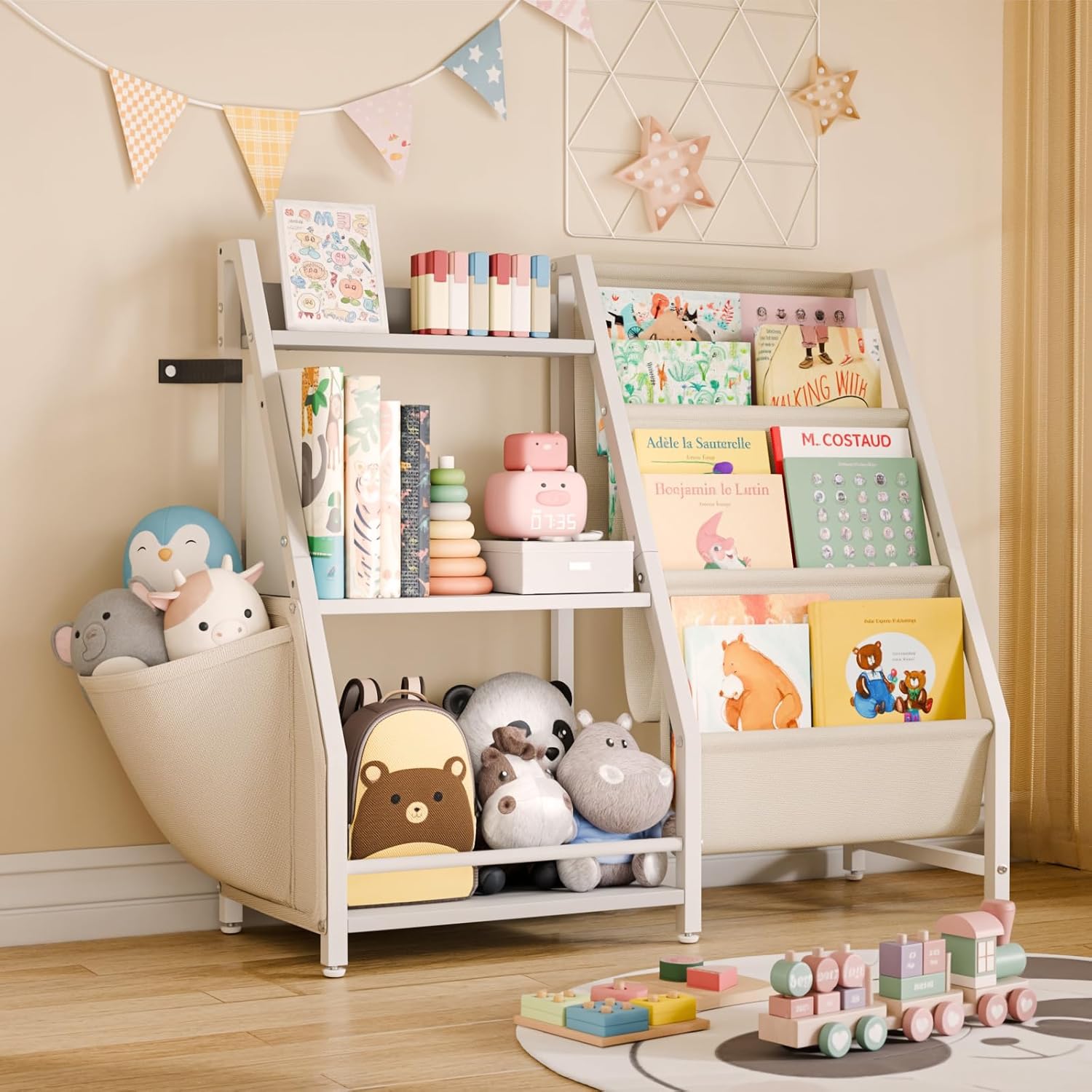 Kids Bookshelf and Toy Organiz - Montessori Shelf Toy 评论和价格