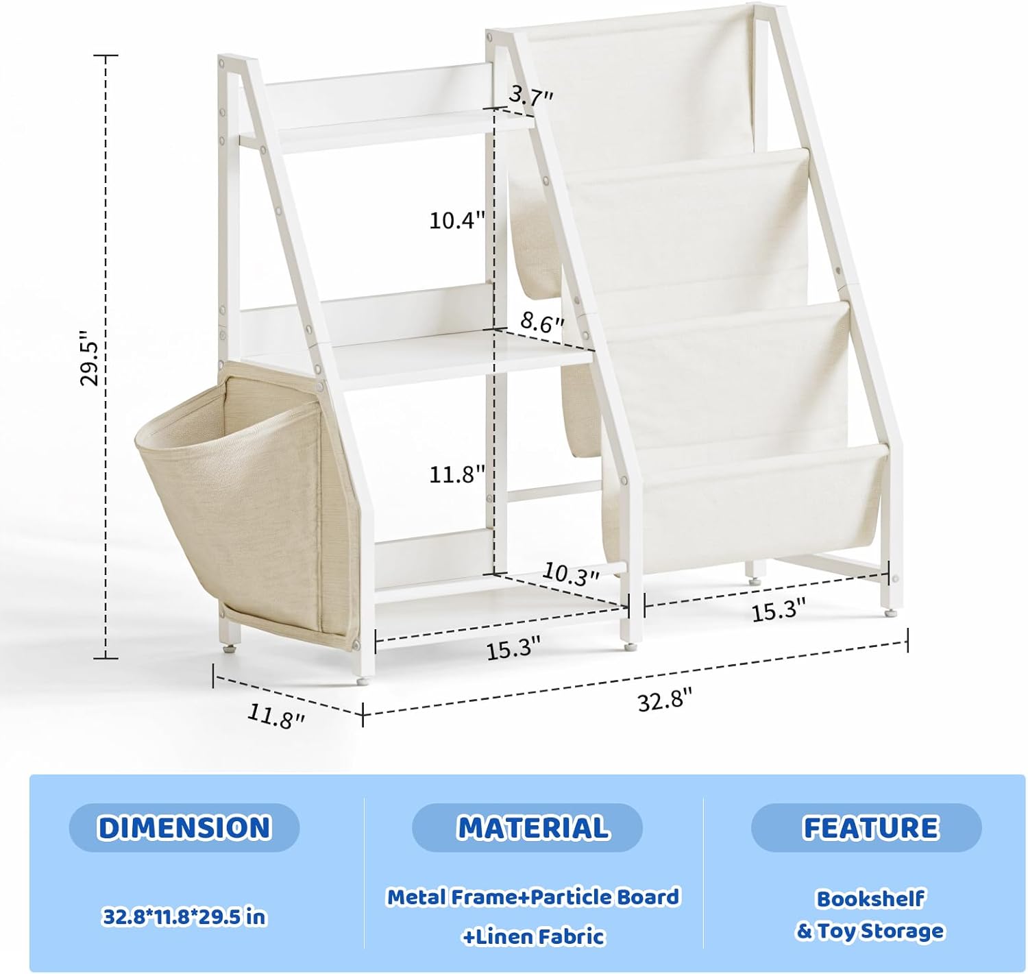 Kids Bookshelf and Toy Organiz - Montessori Shelf Toy 评论和价格