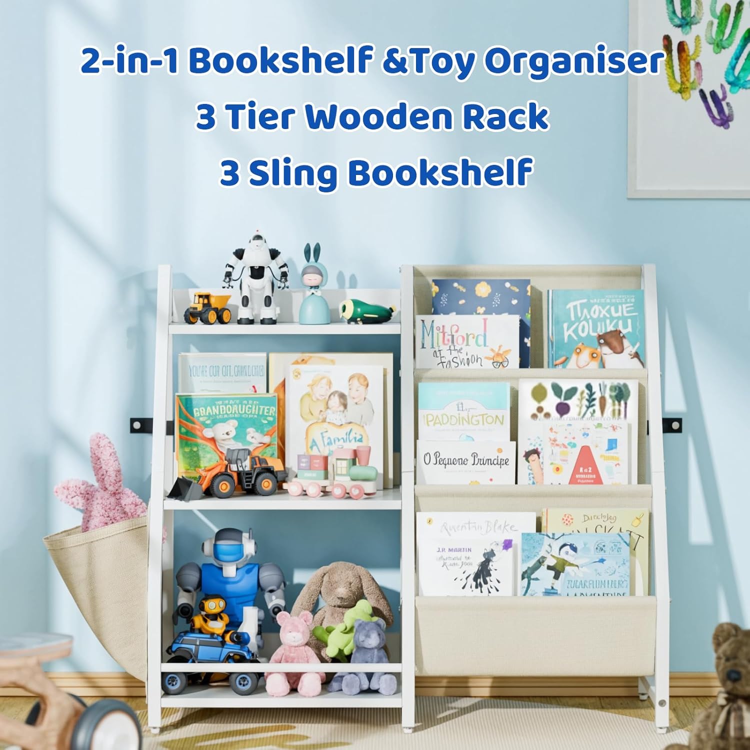 Kids Bookshelf and Toy Organiz - Montessori Shelf Toy 评论和价格