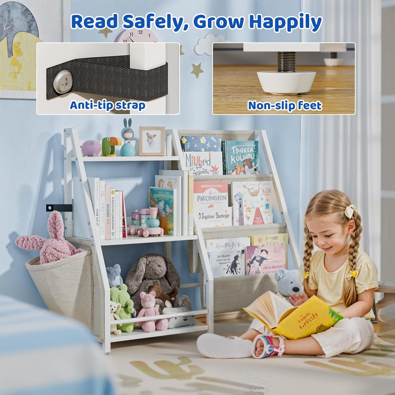 Kids Bookshelf and Toy Organiz - Montessori Shelf Toy 评论和价格