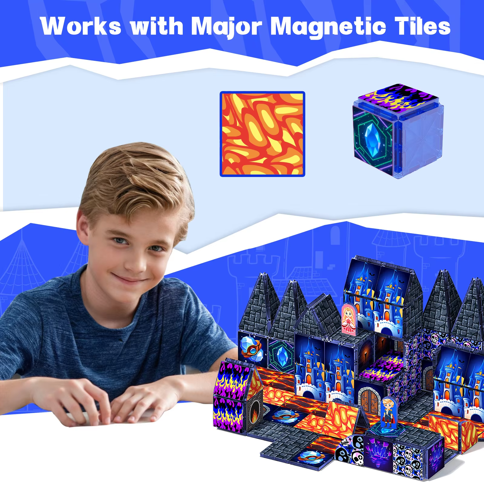 Magnetic Cube Building Blocks  - Free Educational Games For Kids 评论和价格