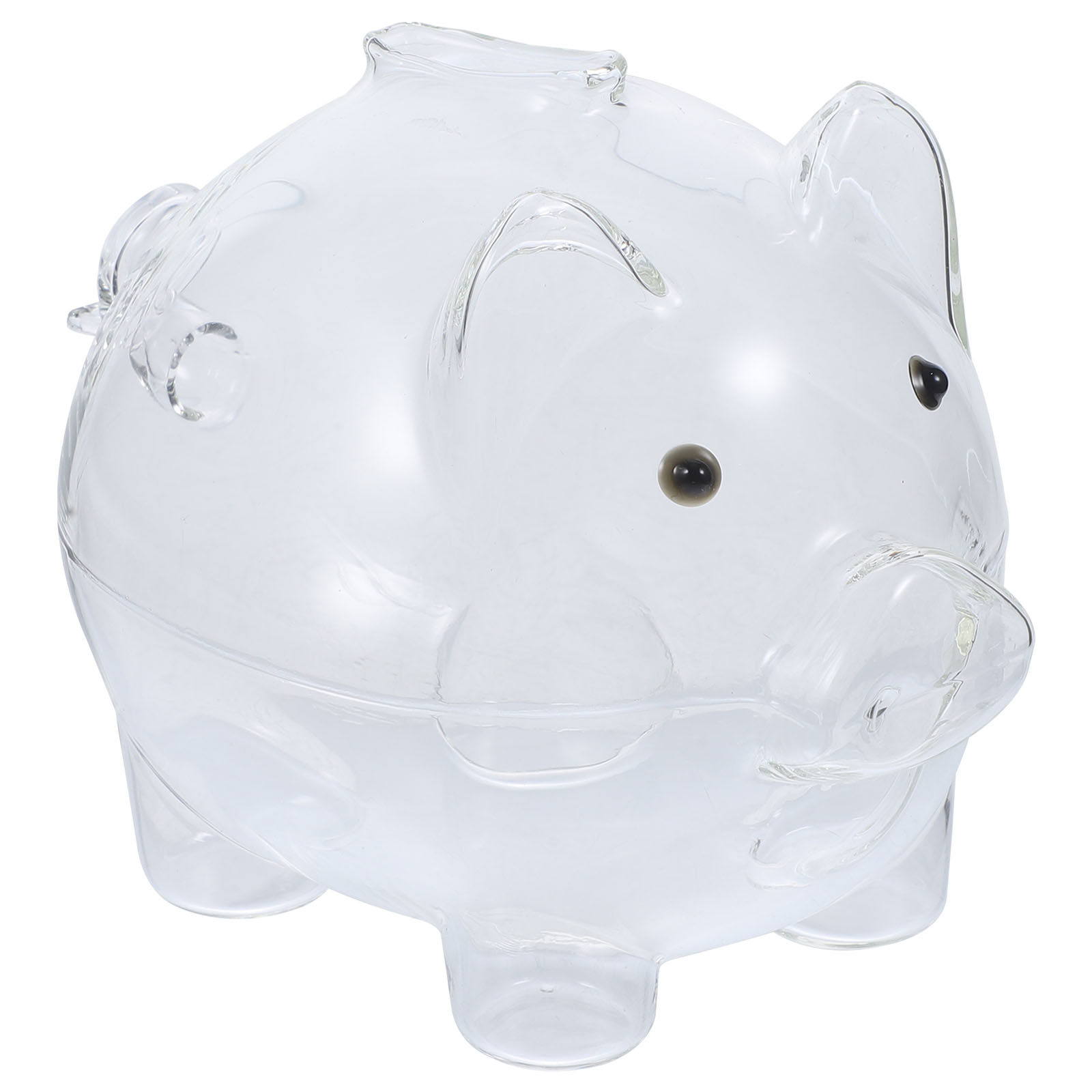 Clear Glass Piggy Bank Pig Sha - Kids Education Savings 评论和价格