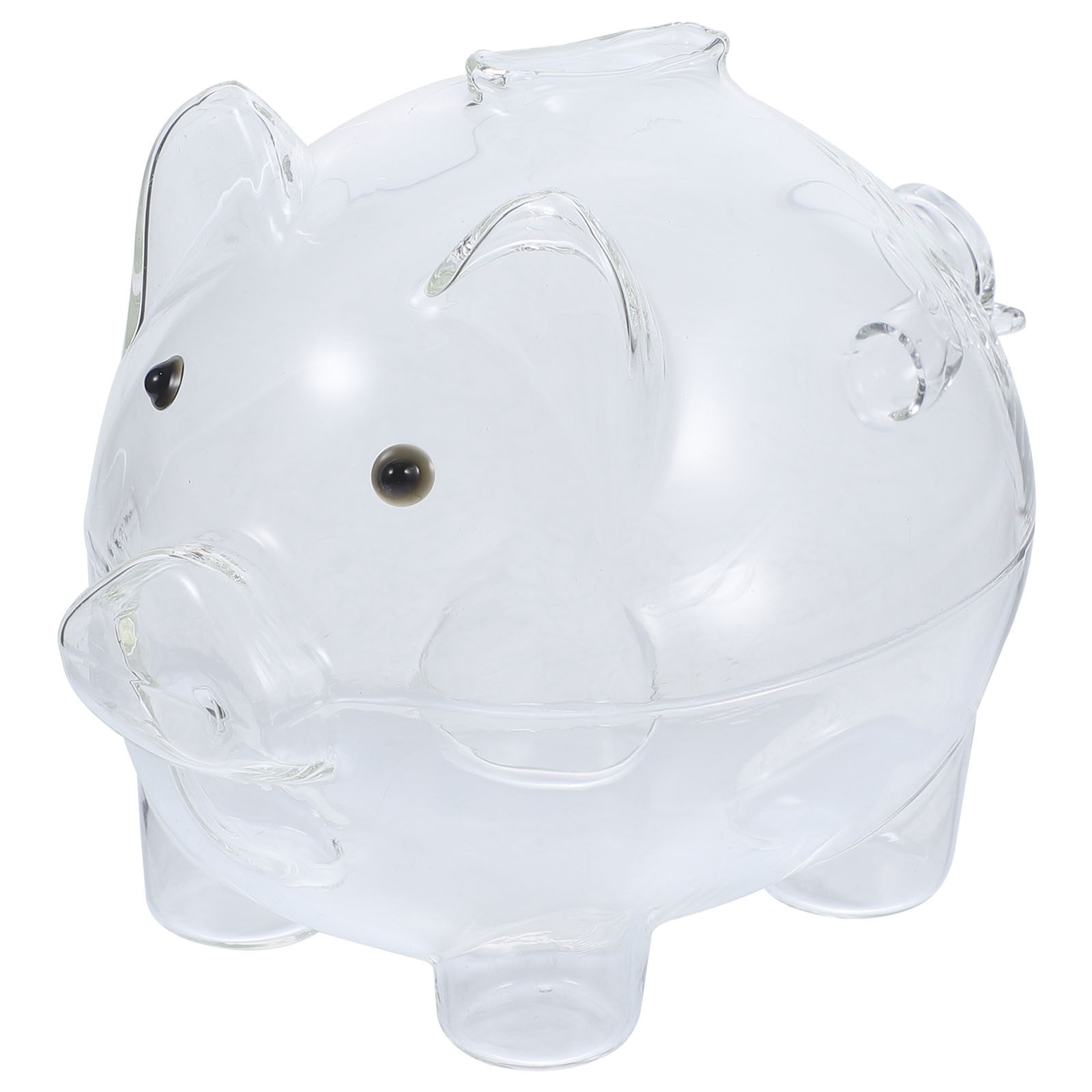 Clear Glass Piggy Bank Pig Sha - Kids Education Savings 评论和价格