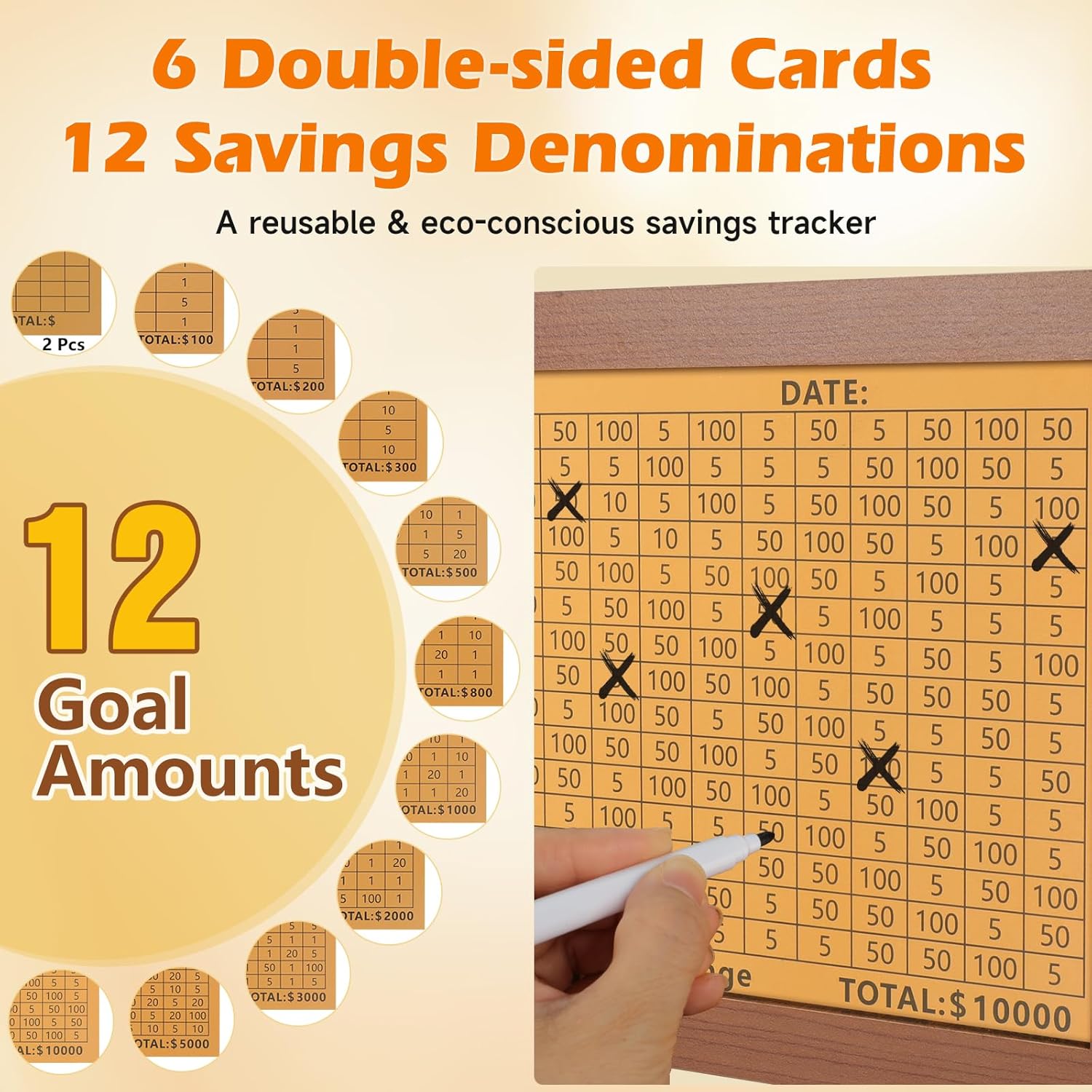 Reusable Wooden Money Saving B - Kids Education Savings 评论和价格